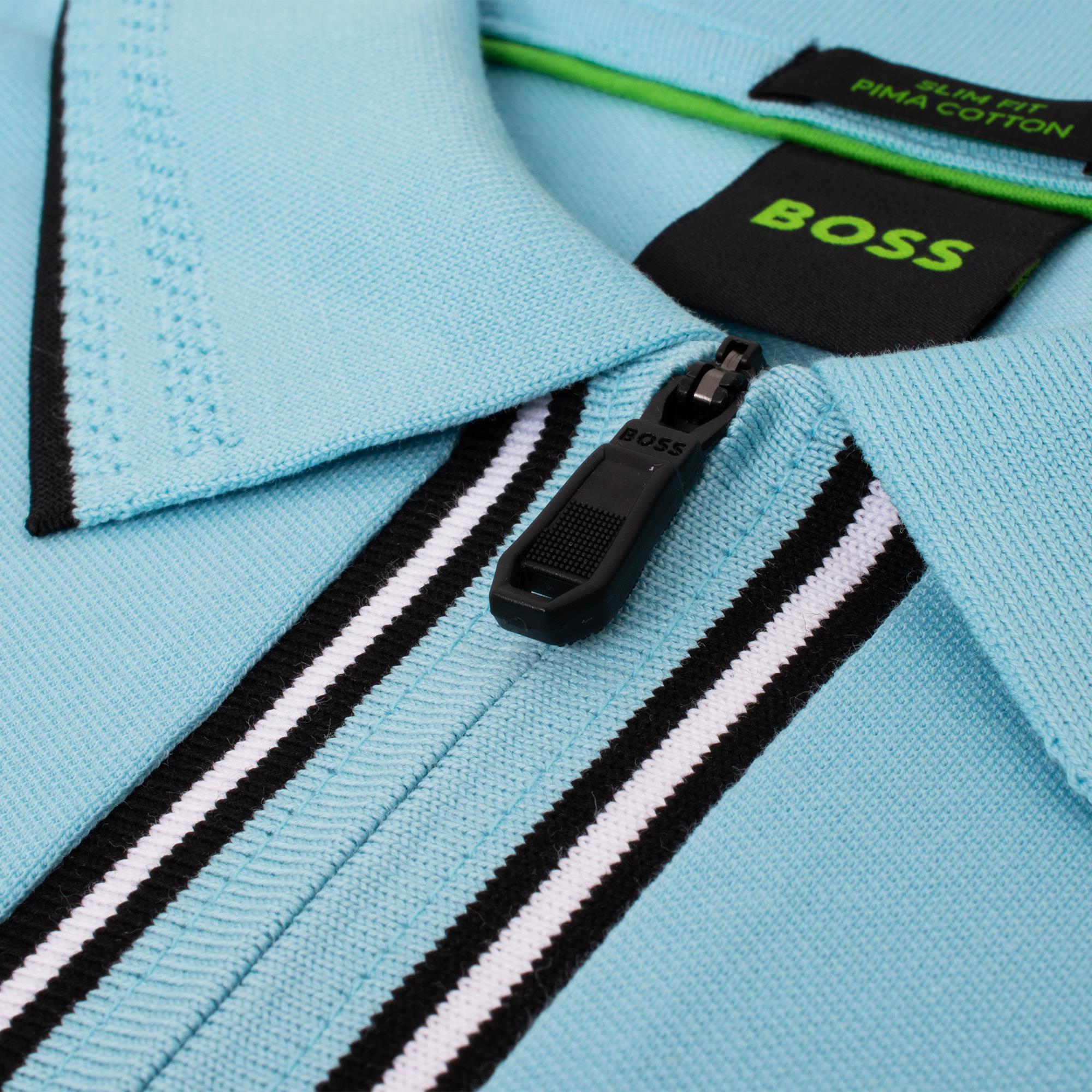 Boss Philix GOC Mens Polo Shirt Light Pastel Blue